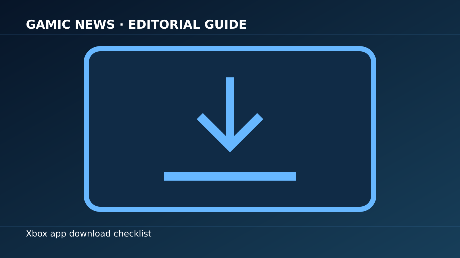 Original editorial illustration of a PC game download route with storage and service checkpoints